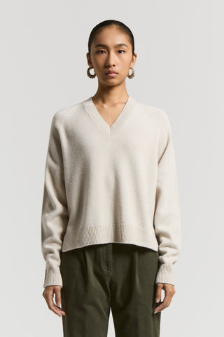 Cashmere, silk and wool sweater