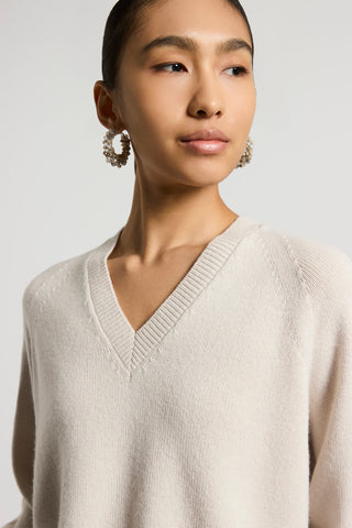 Cashmere, silk and wool sweater