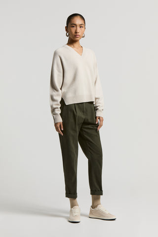 Cashmere, silk and wool sweater