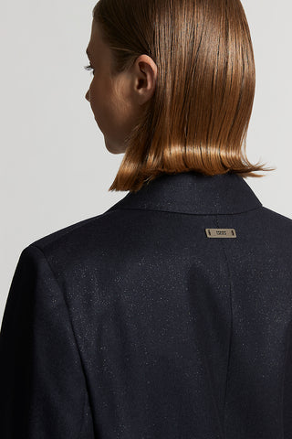 Lurex wool flannel blazer