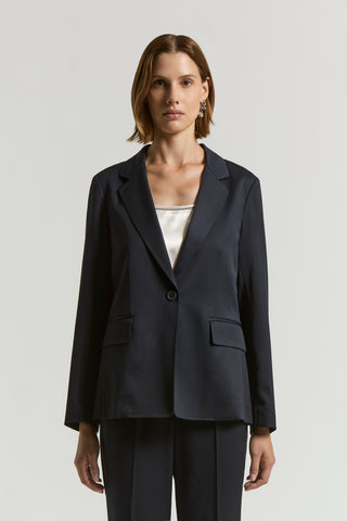 Pure wool gabardine blazer