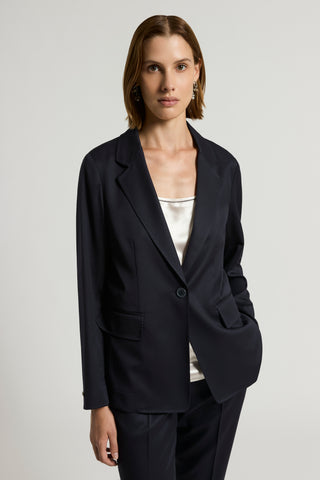 Pure wool gabardine blazer