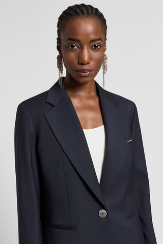 Single-breasted Loro Piana merino wool blazer