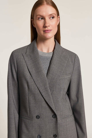 Blazer cruzado de lana bistretch