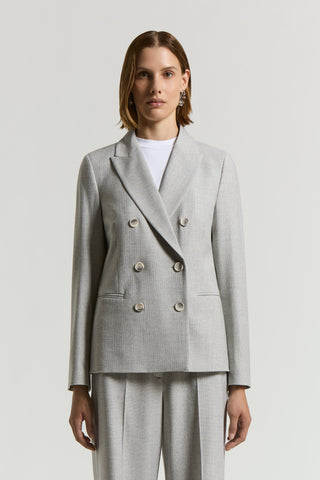 Stretch viscose wool blazer