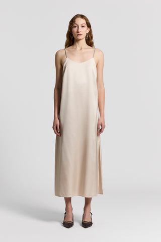 Viscose dress with straps