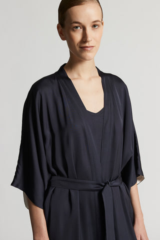 Viscose satin kimono