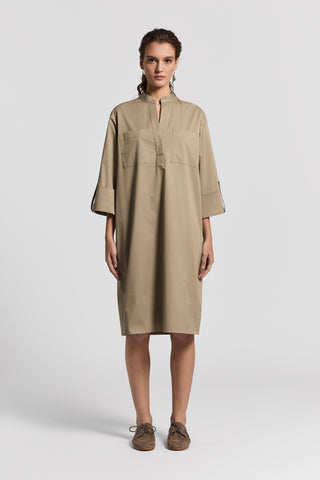 Sail-hand cotton midi dress