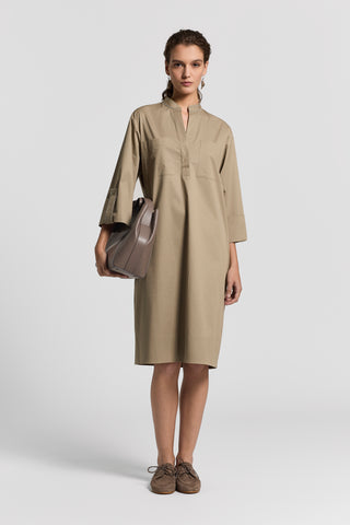 Sail-hand cotton midi dress