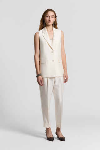 Viscose cotton jacquard blazer