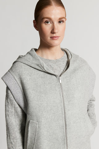 Double cashmere wool cloth vest