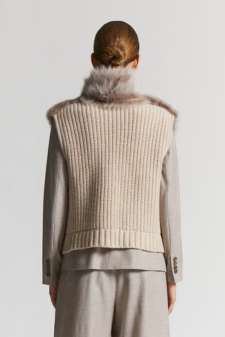 Shearling vest