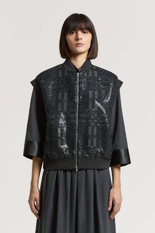 Sequined vest