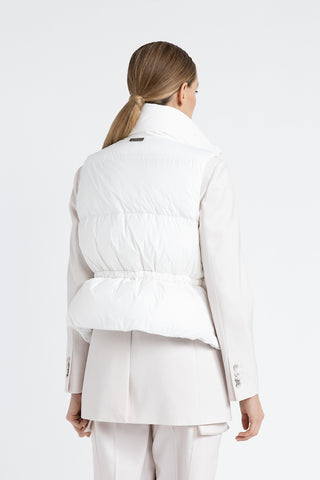 Sleeveless drip-proof short down jacket  