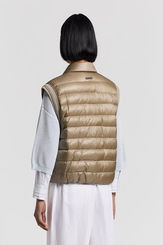 Knit and down vest
