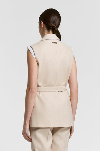 Stretch cotton gabardine blazer
