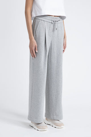 Cotton Lurex fleece trousers  