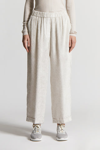 Fluid corduroy trousers