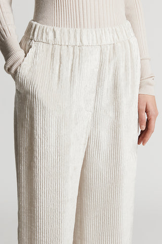 Fluid corduroy trousers