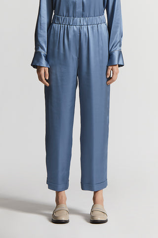 Viscose satin trousers
