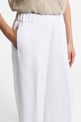 Viscose linen herringbone trousers