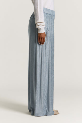 Pantalon palazzo en velours côtelé