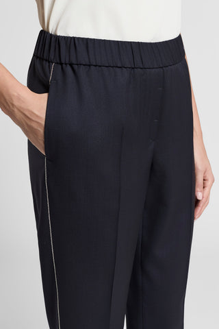 Loro Piana merino wool trousers with elastic