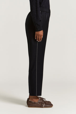 Hose aus Woll-Lurex-Flanell