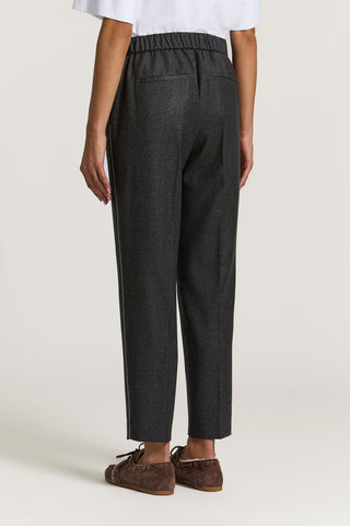 Hose aus Woll-Lurex-Flanell