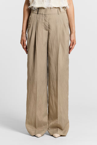 Technical organza trousers