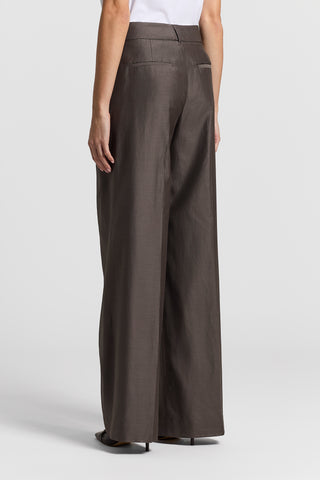 Silk and cotton organza trousers