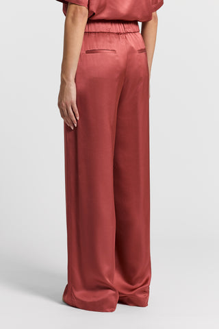 Viscose satin trousers