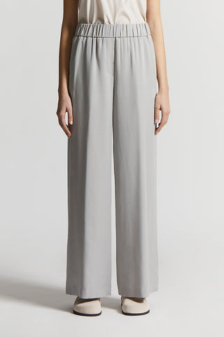 Fluid peach-finish twill trousers