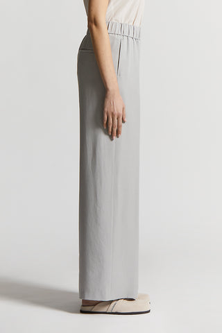 Fluid peach-finish twill trousers