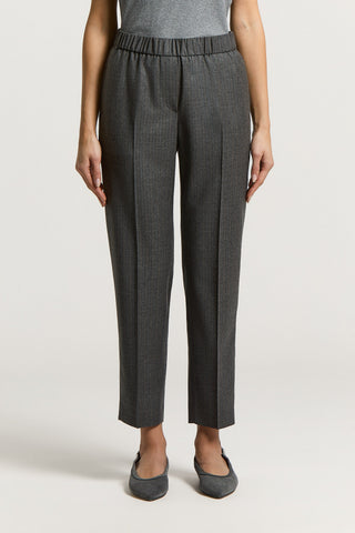 wool cigarette pants Silk and Crafted from luxurious wool Wool flannel cigarette trousers |