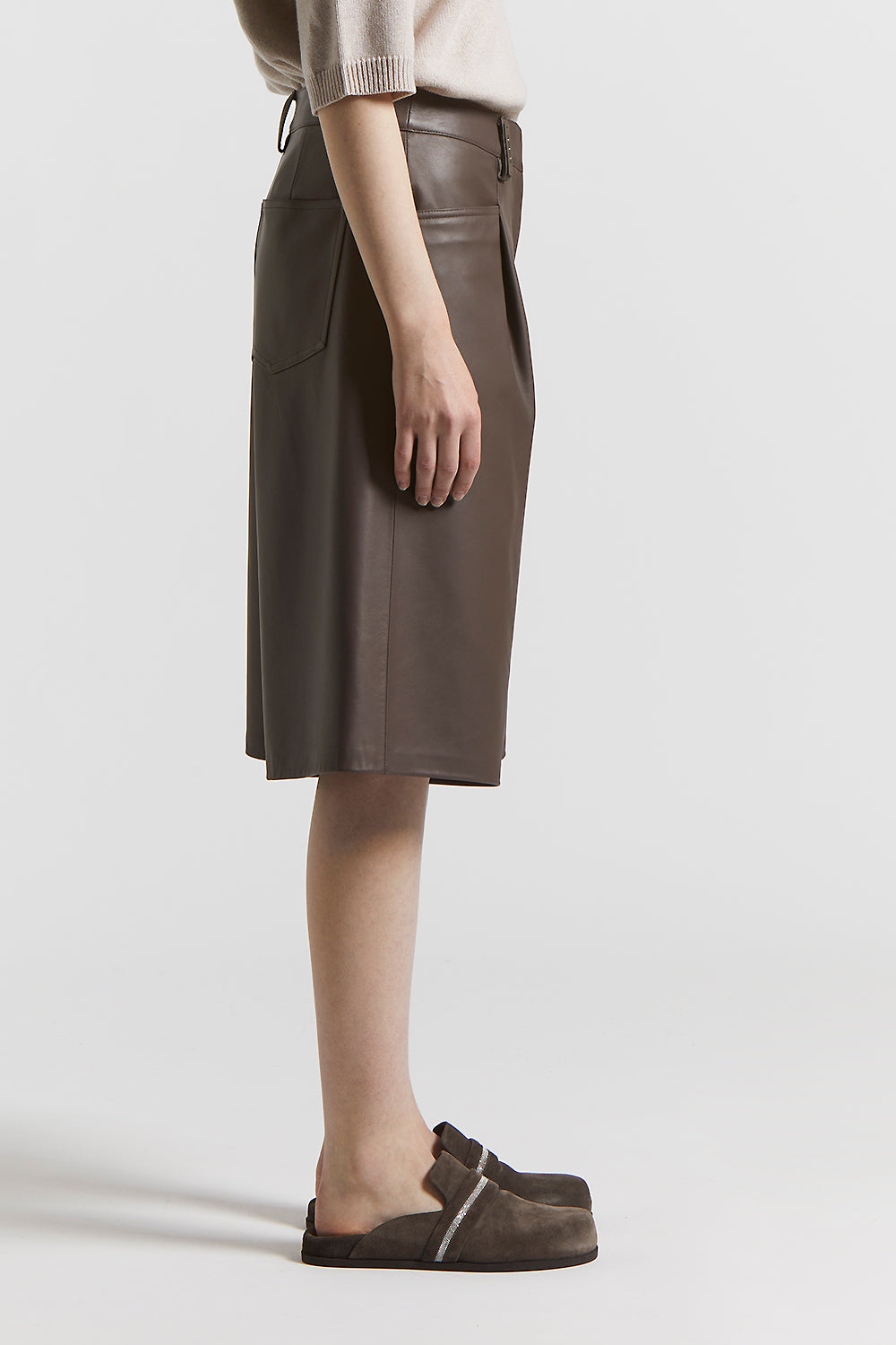 ショートパンツ PESERICO Women Shorts  Burmudas P0473501964 705 Black Supima Women Shorts