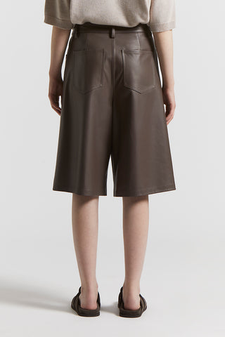 Nappa lambskin bermuda shorts