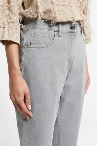 Grey cotton jeans