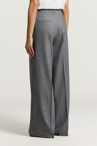 Viscose wool trousers