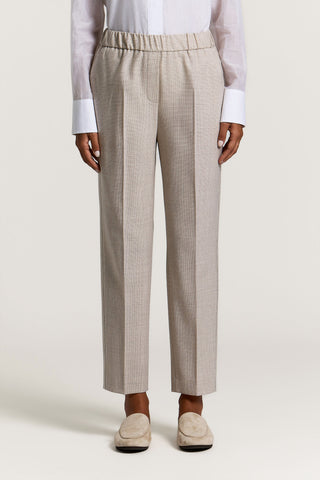 Viscose wool trousers
