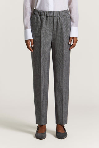 Viscose wool trousers