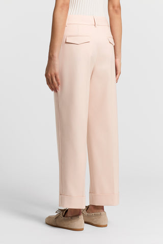 Cotton and viscose trousers