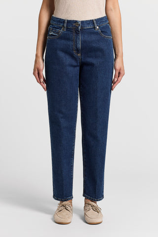 Jeans with sky-effect rinse wash