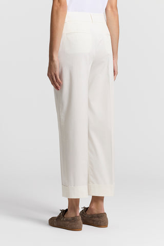 Lightweight cotton gabardine trousers