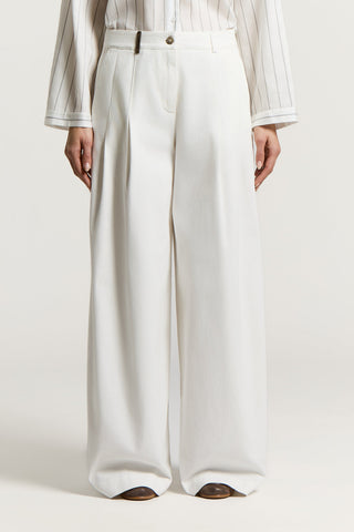 Pantalon en gabardine de coton