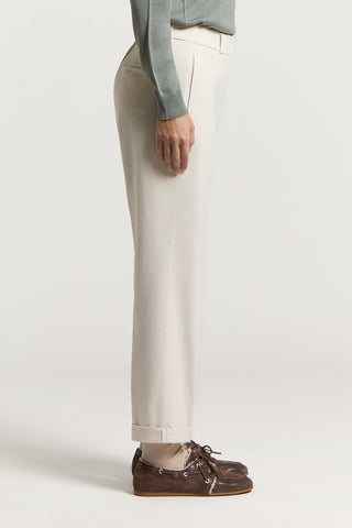 Pantalon en gabardine de coton