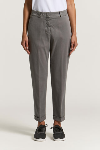 Cotton gabardine trousers