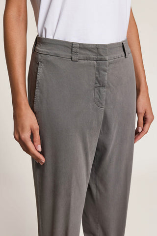 Cotton gabardine trousers