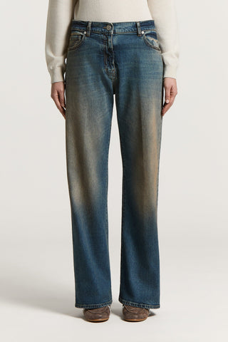 Cotton twill jeans