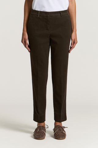 Zigarettenhose aus Baumwollgabardine